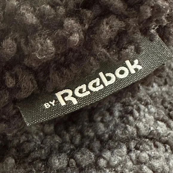 REEBOK Sherpa Fleece Oversized Sweatshirt Quarter Zip Outdoor Wear Size 2X - Picture 12 of 16